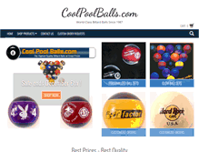 Tablet Screenshot of coolpoolballs.com